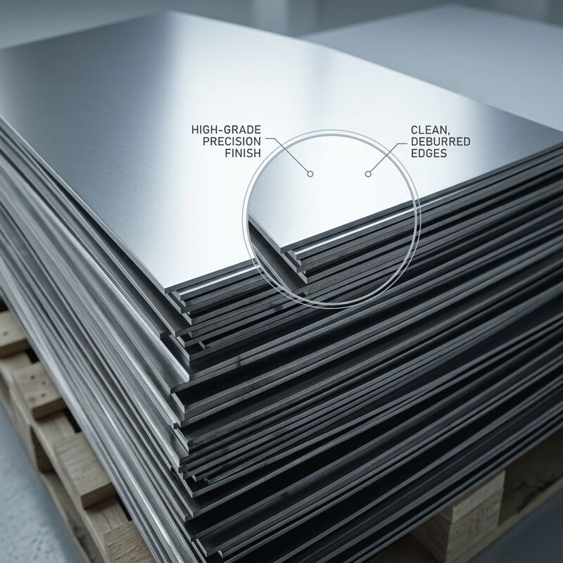 Food-Grade 304 Stainless Steel Sheet with Hygienic Sanitary Finish and FDA Compliant for Commercial Kitchenware